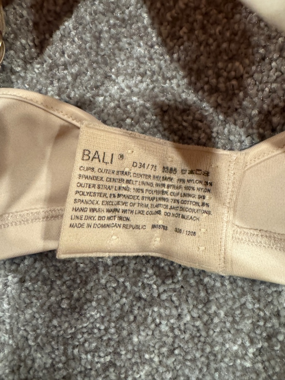 Bali Beige Full-Coverage Support Bra - Picture 3 of 5